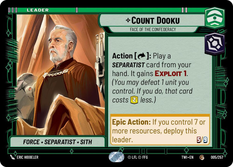 Count Dooku - Face of the Confederacy (005/257) [Twilight of the Republic]