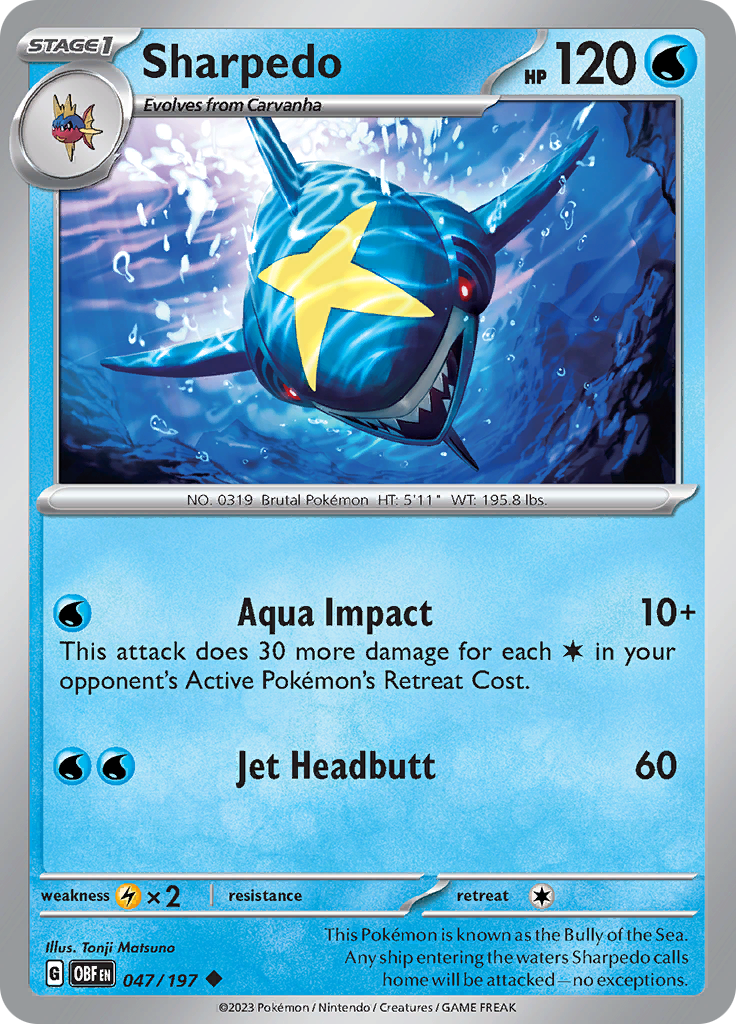 Sharpedo (047/197) [Scarlet & Violet: Obsidian Flames]