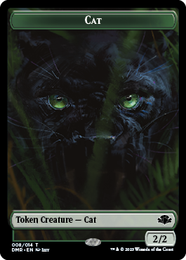 Zombie // Cat (008) Double-Sided Token [Dominaria Remastered Tokens]