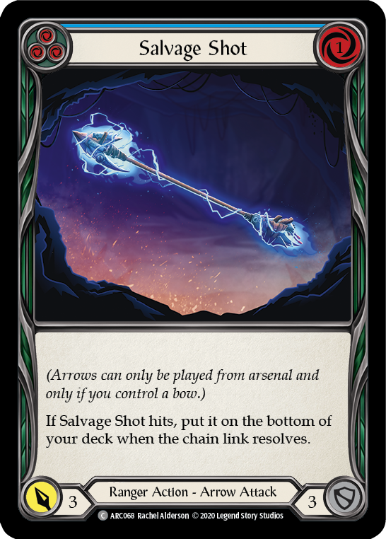 Salvage Shot (Blue) [U-ARC068] Unlimited Rainbow Foil