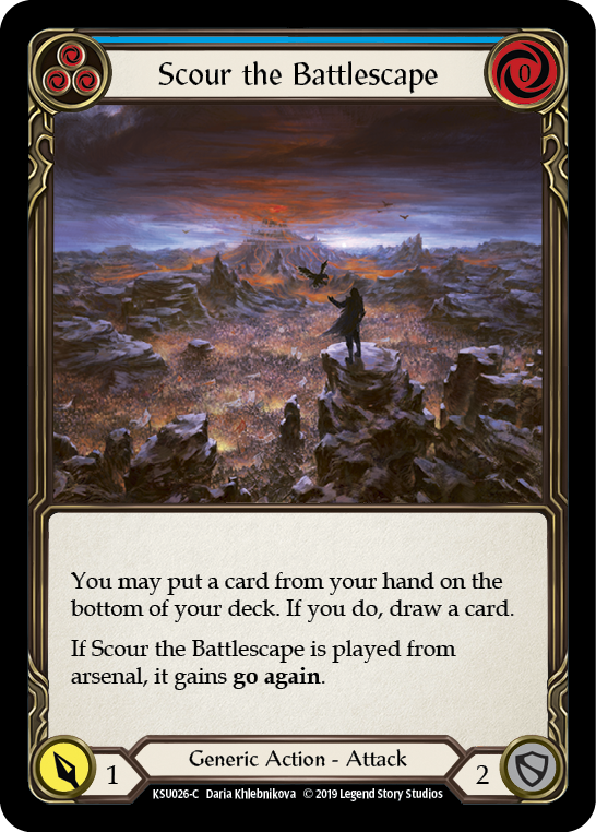 Scour the Battlescape (Blue) [KSU026-C] 1st Edition Normal