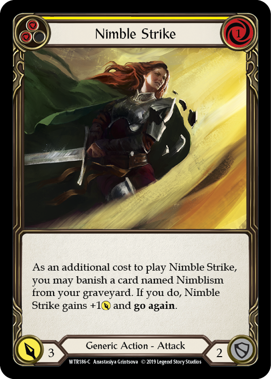 Nimble Strike (Yellow) [WTR186-C] Alpha Print Normal