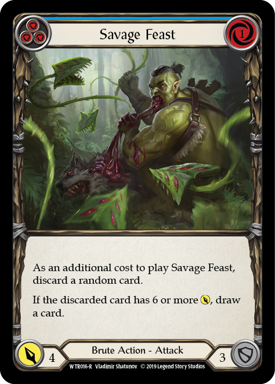 Savage Feast (Blue) [WTR016-R] Alpha Print Normal