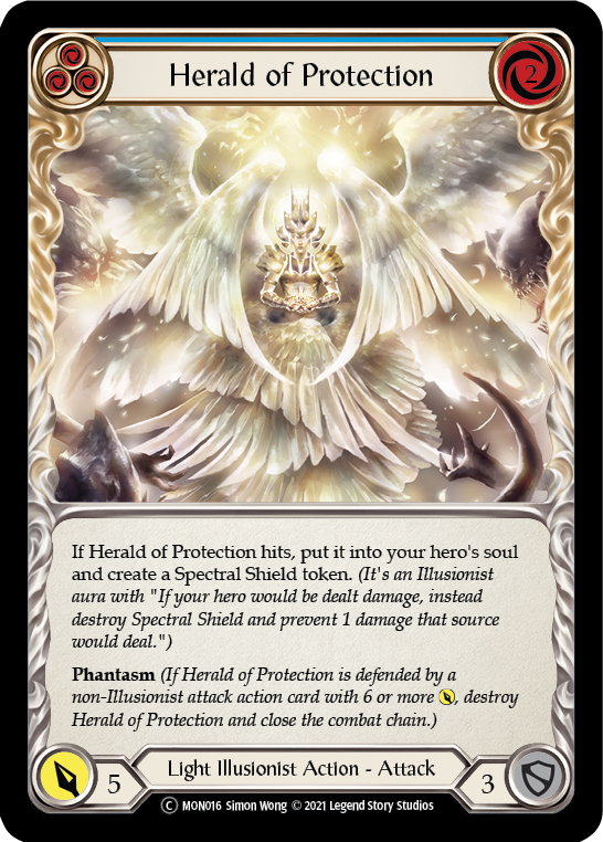 Herald of Protection (Blue) [U-MON016] Unlimited Normal