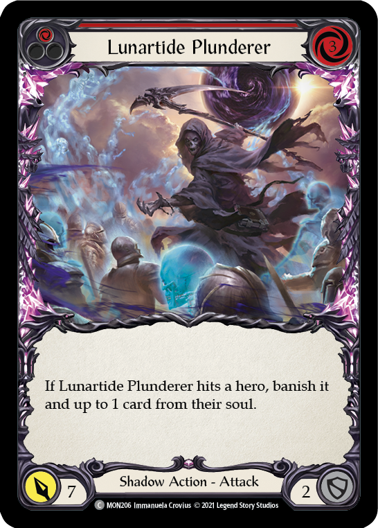 Lunartide Plunderer (Red) [MON206] 1st Edition Normal