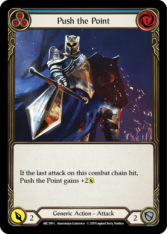 Push the Point (Blue) [ARC190-C] 1st Edition Rainbow Foil