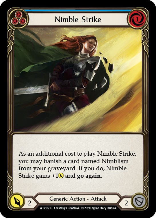 Nimble Strike (Blue) [WTR187-C] Alpha Print Normal