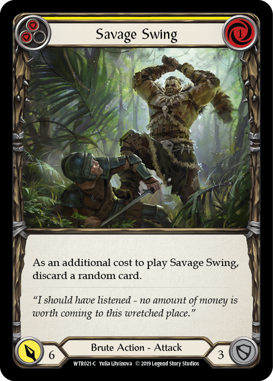 Savage Swing (Yellow) [WTR021-C] Alpha Print Normal