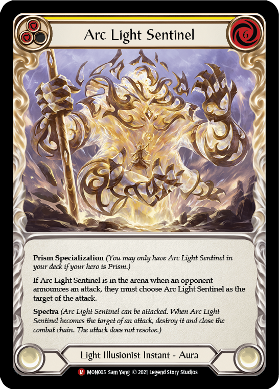 Arc Light Sentinel [MON005-RF] 1st Edition Rainbow Foil