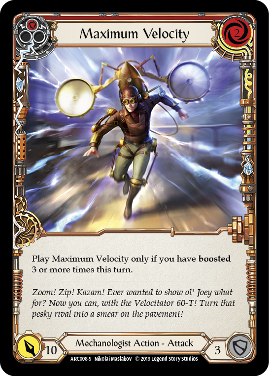 Maximum Velocity [ARC008-S] 1st Edition Rainbow Foil