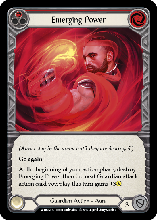 Emerging Power (Red) [WTR069-C] Alpha Print Rainbow Foil