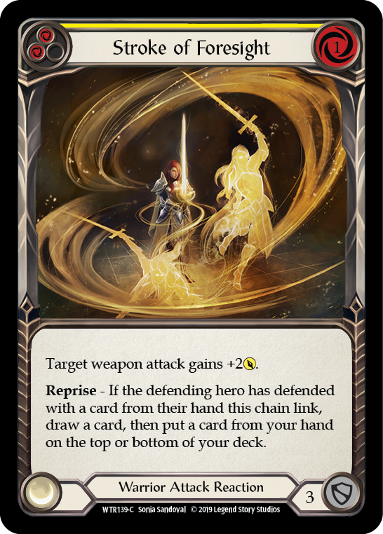 Stroke of Foresight (Yellow) [WTR139-C] Alpha Print Rainbow Foil