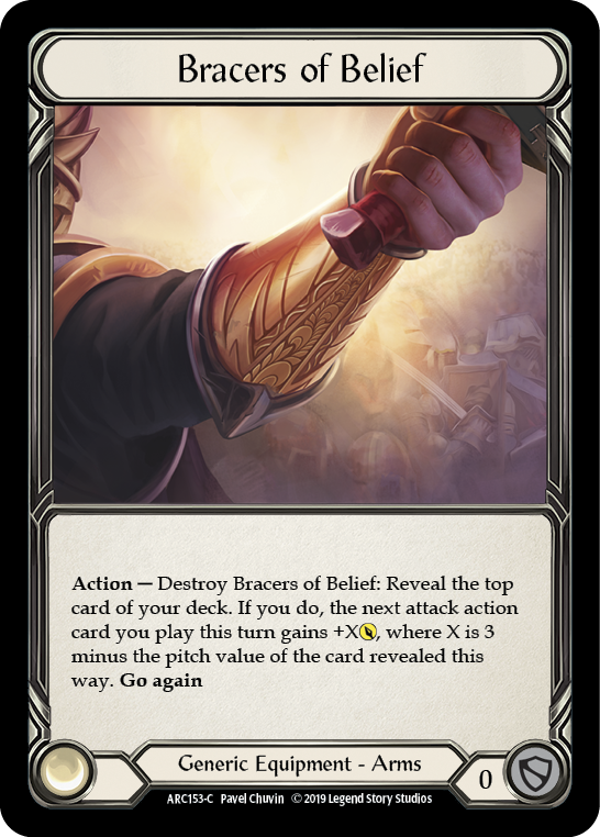 Bracers of Belief [ARC153-C] 1st Edition Cold Foil