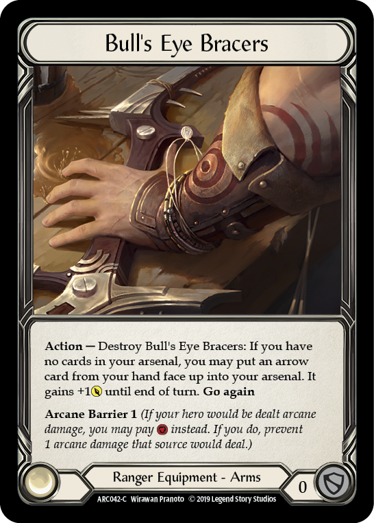 Bull's Eye Bracers [ARC042-C] 1st Edition Cold Foil