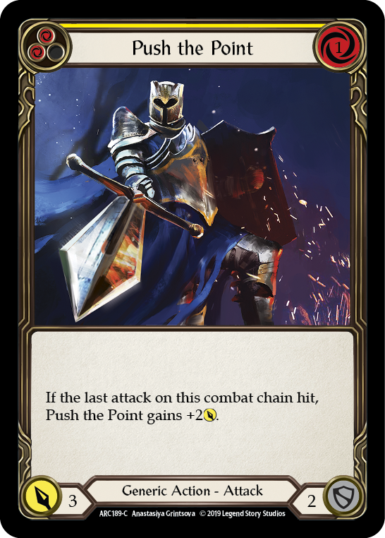 Push the Point (Yellow) [ARC189-C] 1st Edition Rainbow Foil