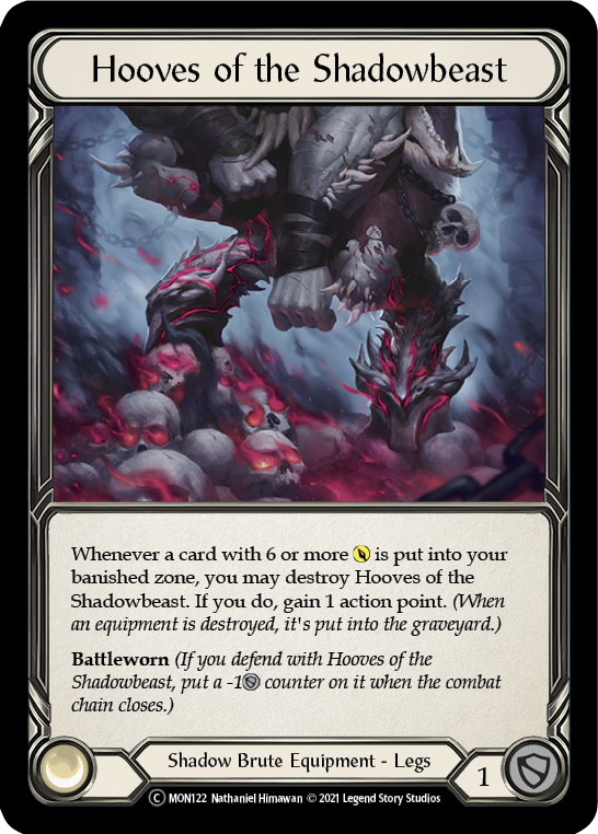 Hooves of the Shadowbeast [U-MON122-RF] Unlimited Rainbow Foil