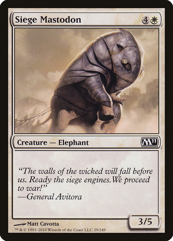 Siege Mastodon [Magic 2011]