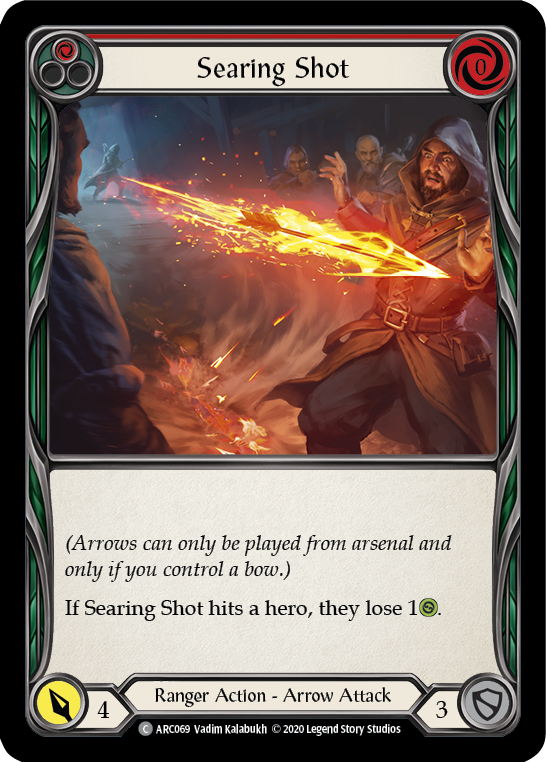 Searing Shot (Red) [U-ARC069] Unlimited Rainbow Foil