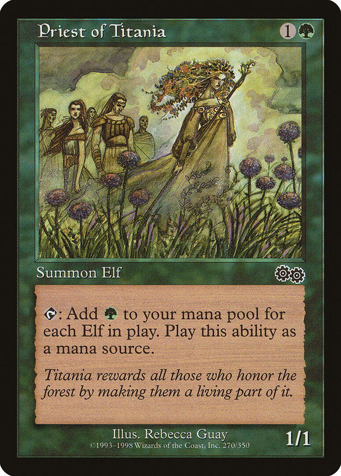 Priest of Titania [Urza's Saga]