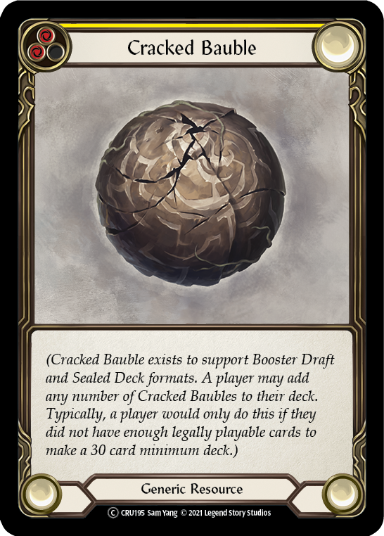 Cracked Bauble [U-CRU195-RF] Unlimited Rainbow Foil