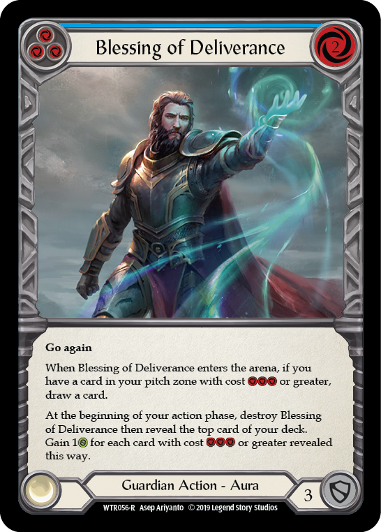 Blessing of Deliverance (Blue) [WTR056-R] Alpha Print Rainbow Foil