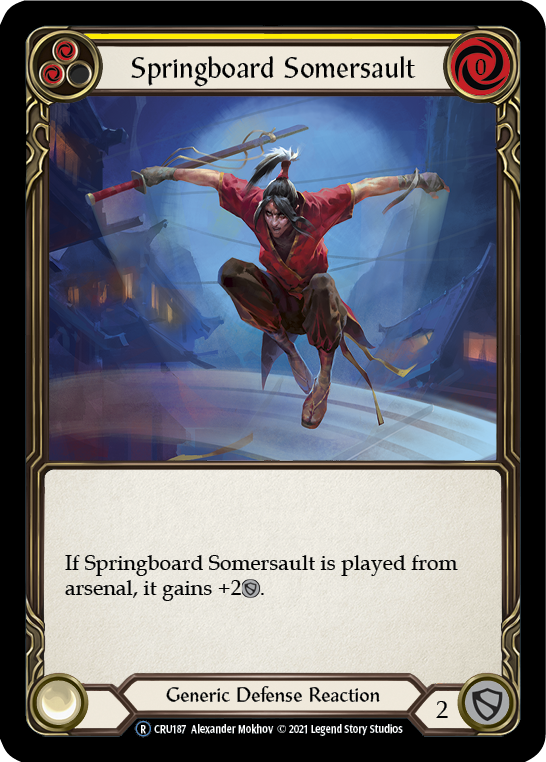 Springboard Somersault [U-CRU187-RF] Unlimited Rainbow Foil