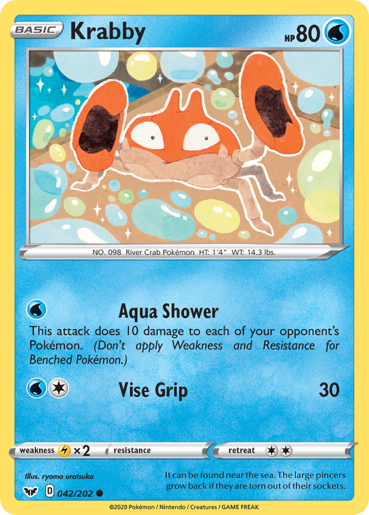 Krabby (042/202) [Sword & Shield: Base Set]