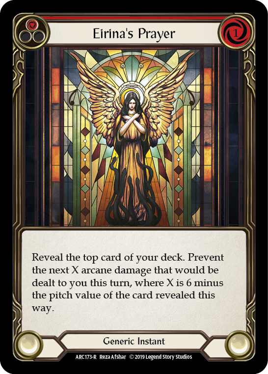 Eirina's Prayer (Red) [ARC173-R] 1st Edition Rainbow Foil