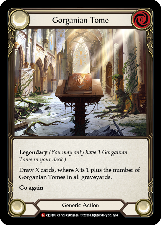 Gorganian Tome [CRU181] 1st Edition Rainbow Foil