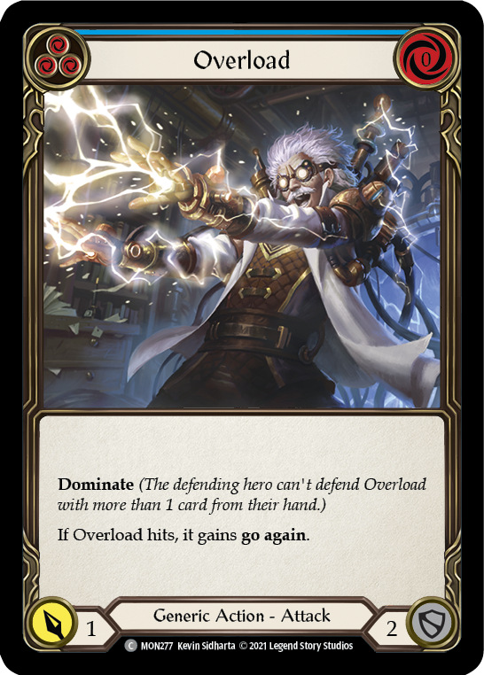 Overload (Blue) [MON277] 1st Edition Normal