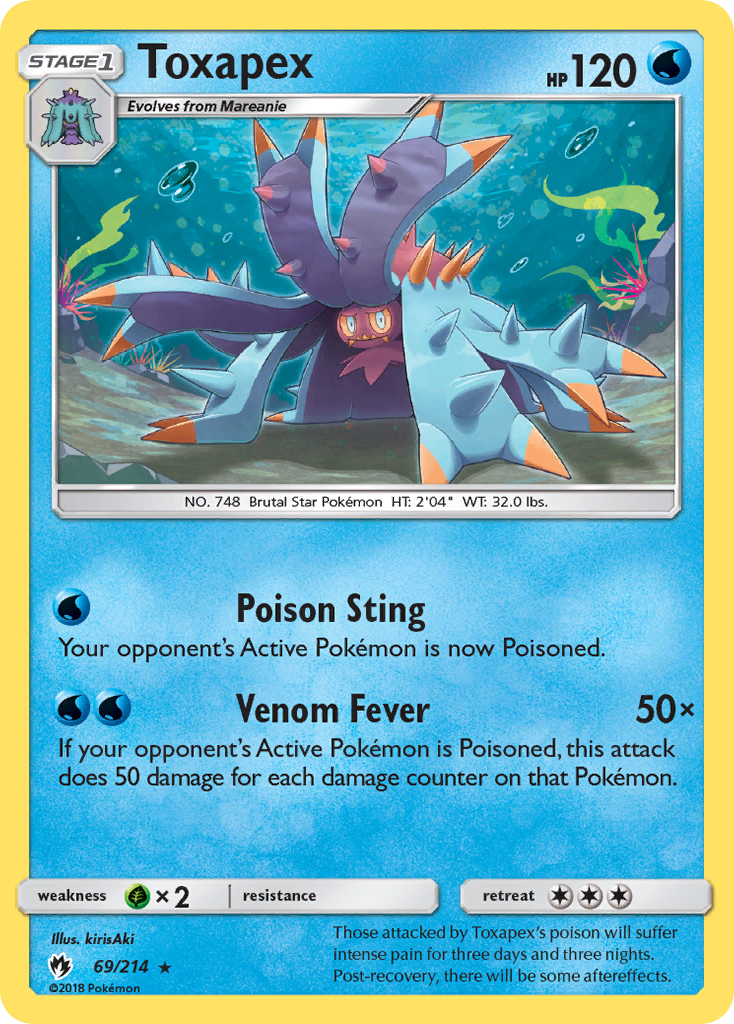 Toxapex (69/214) [Sun & Moon: Lost Thunder]