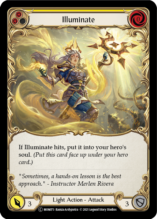 Illuminate (Yellow) [U-MON073-RF] Unlimited Rainbow Foil