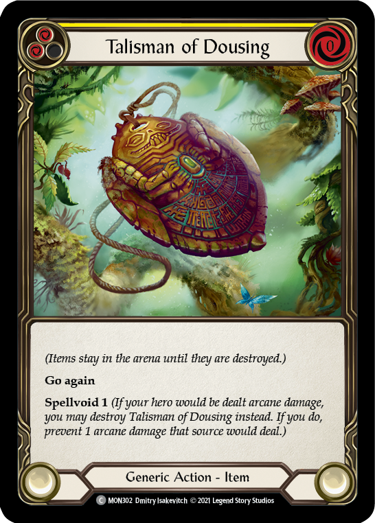 Talisman of Dousing [MON302-RF] 1st Edition Rainbow Foil