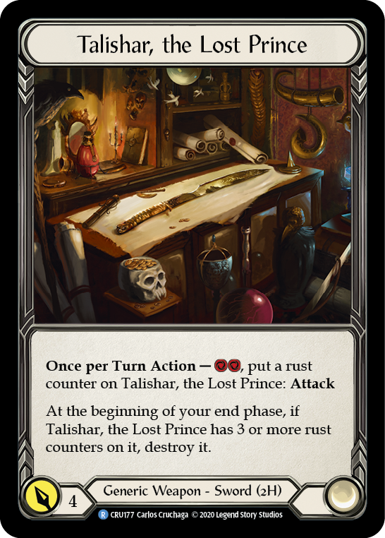 Talishar, the Lost Prince [CRU177] 1st Edition Cold Foil