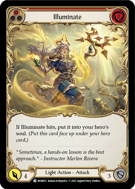 Illuminate (Red) [MON072-RF] 1st Edition Rainbow Foil