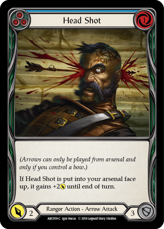 Head Shot (Blue) [ARC059-C] 1st Edition Normal