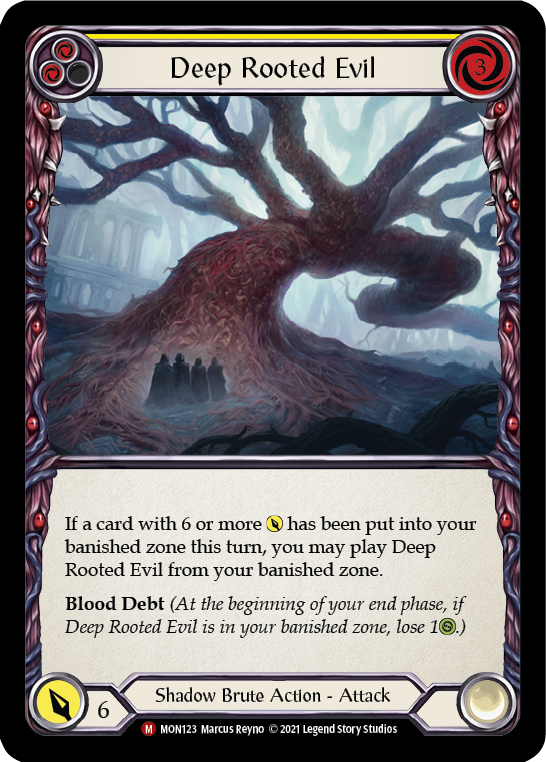 Deep Rooted Evil [MON123-RF] 1st Edition Rainbow Foil