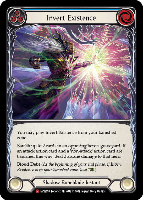 Invert Existence [MON158-RF] 1st Edition Rainbow Foil